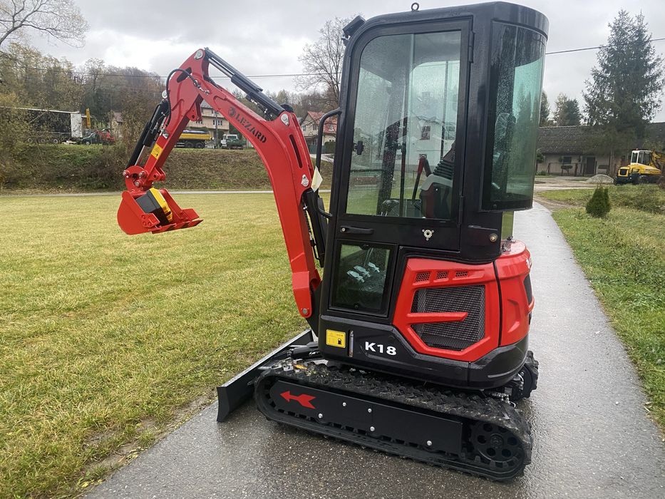 NOWA Koparka LEZARD K18 | Silnik KUBOTA 19 KM | 1.8t | Roz. gąsienice