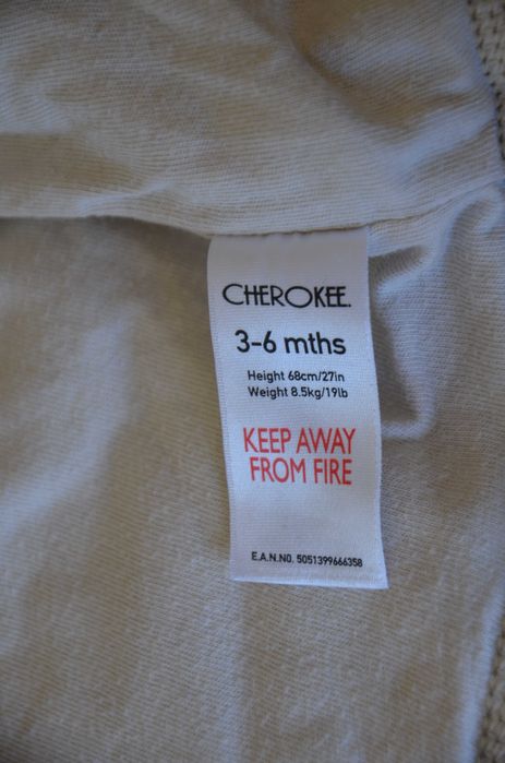 Bluza dziecięca z kapturem miękka,welurowa Cherokee 68cm 3-6miesięcy