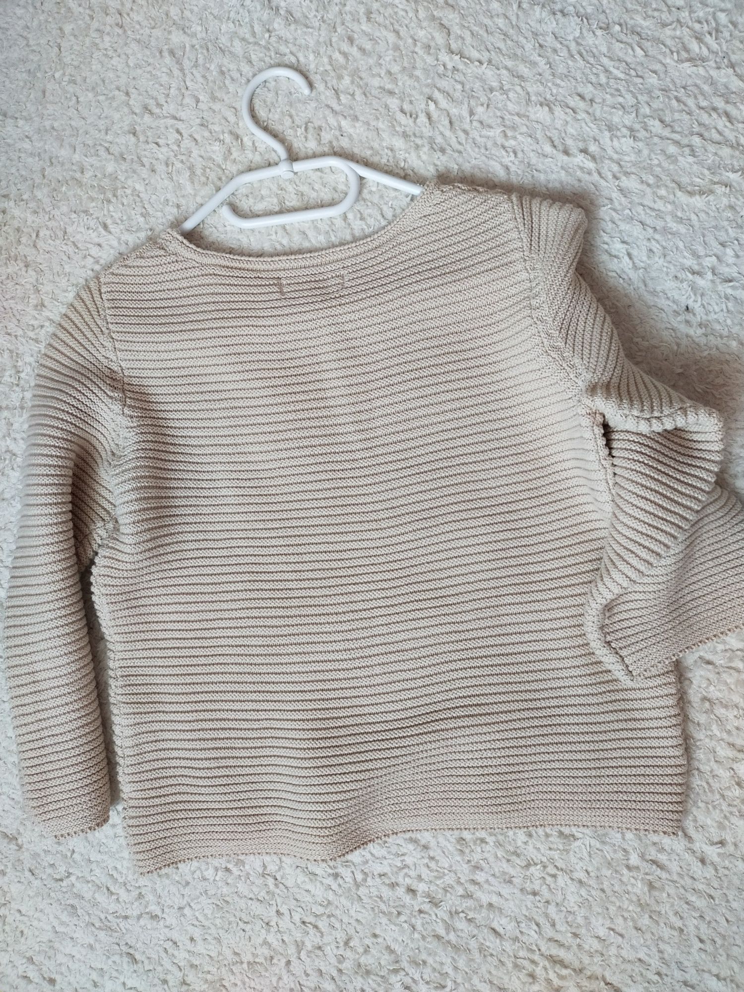 Reserved beżowy sweter z bawełny organicznej 36 S