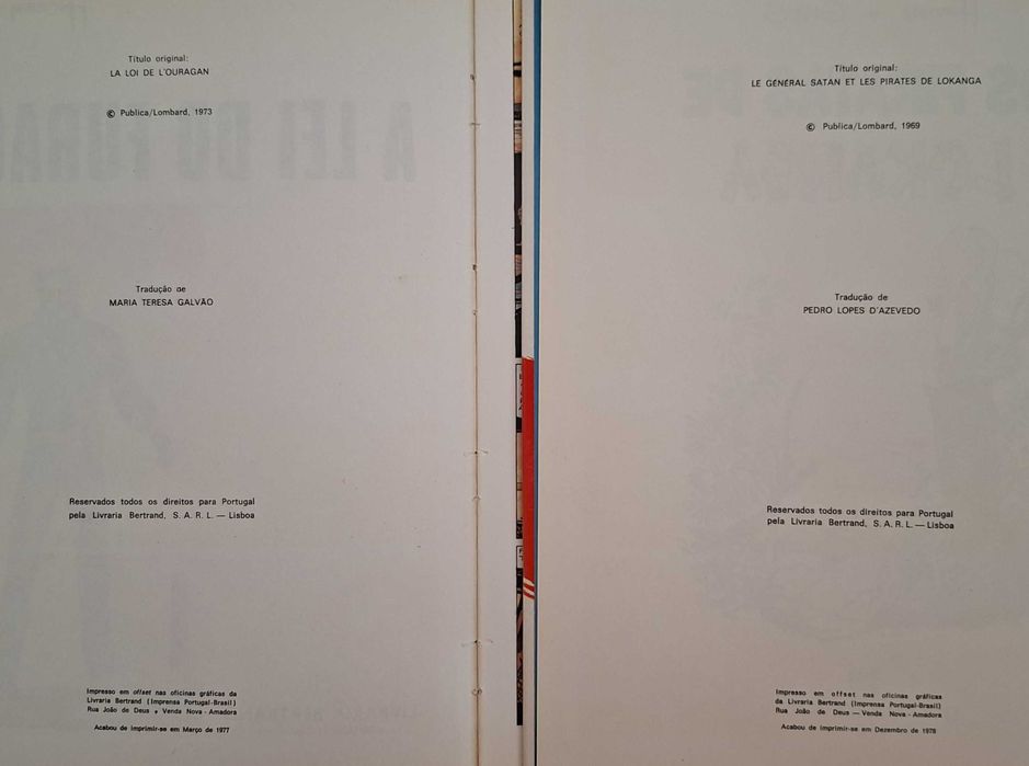 2 Livros de BD Bernard Prince, Ed. Bertrand - 1977/78