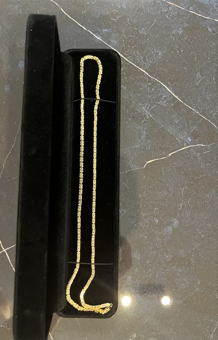 Łańcuch Królewski Splot 925 + Złocenie 750 50 cm. 17,3 g.