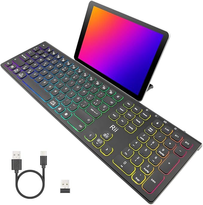 rii rk801 bezprzewodowa klawiatura bluetooth x