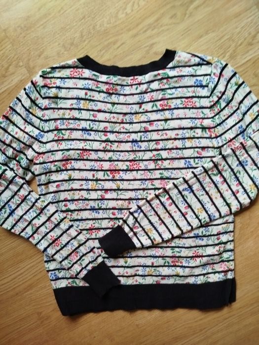 OASIS sweterek w kwiatki rozmiar S