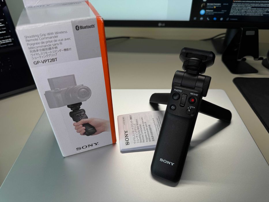 SONY GP-VPT2BT Uchwyt statyw Bluetooth z Pilotem do Aparatu. Stan BDB