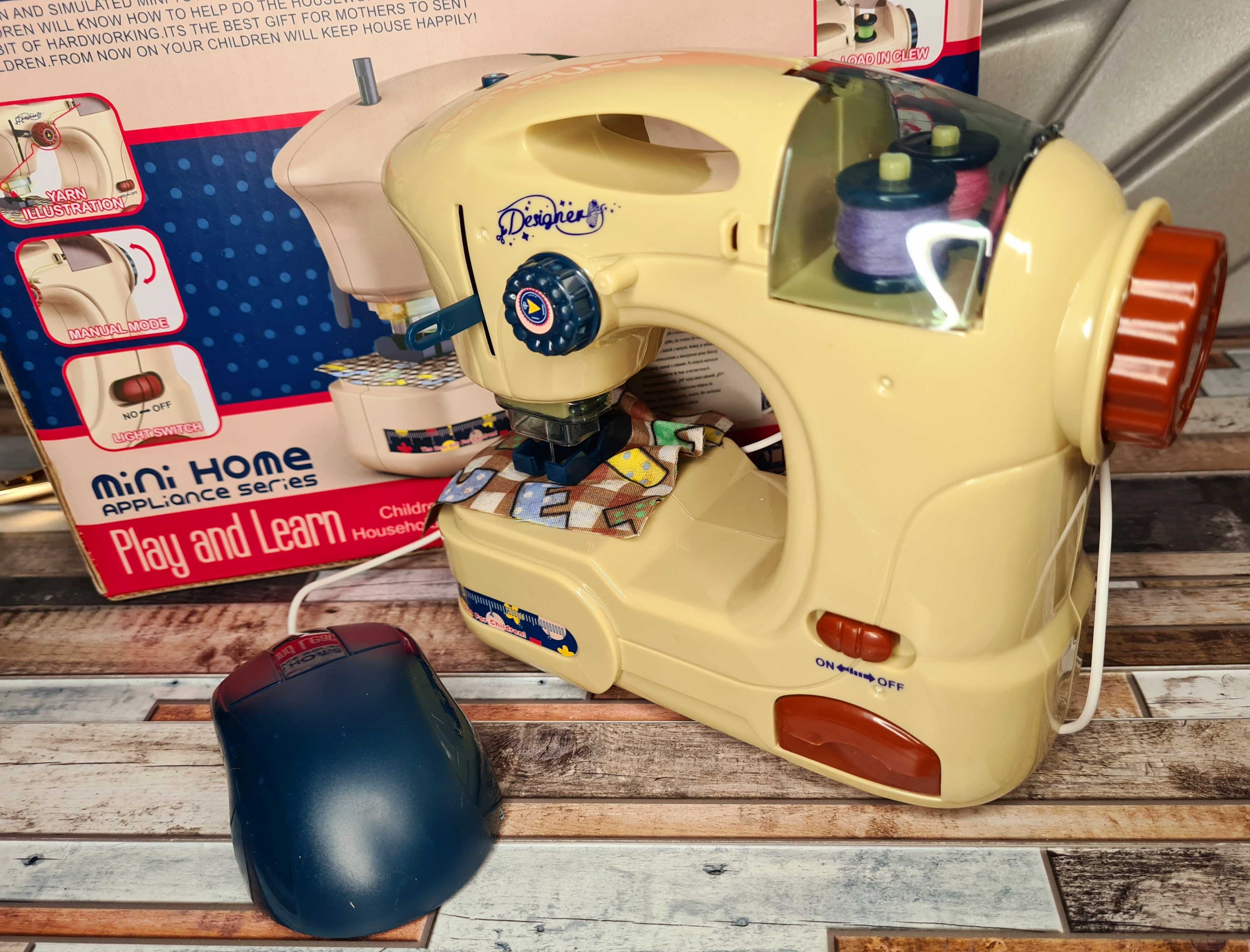 Mini maszyna do szycia zabawka dla dzieci Mała krawcowa