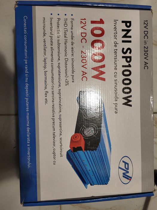 Інвертер 1000 вт., чиста синуса