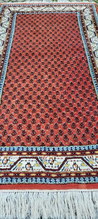 -70% lśniący orientalny indo saroug mir perski dywan  R.tkany 95/180