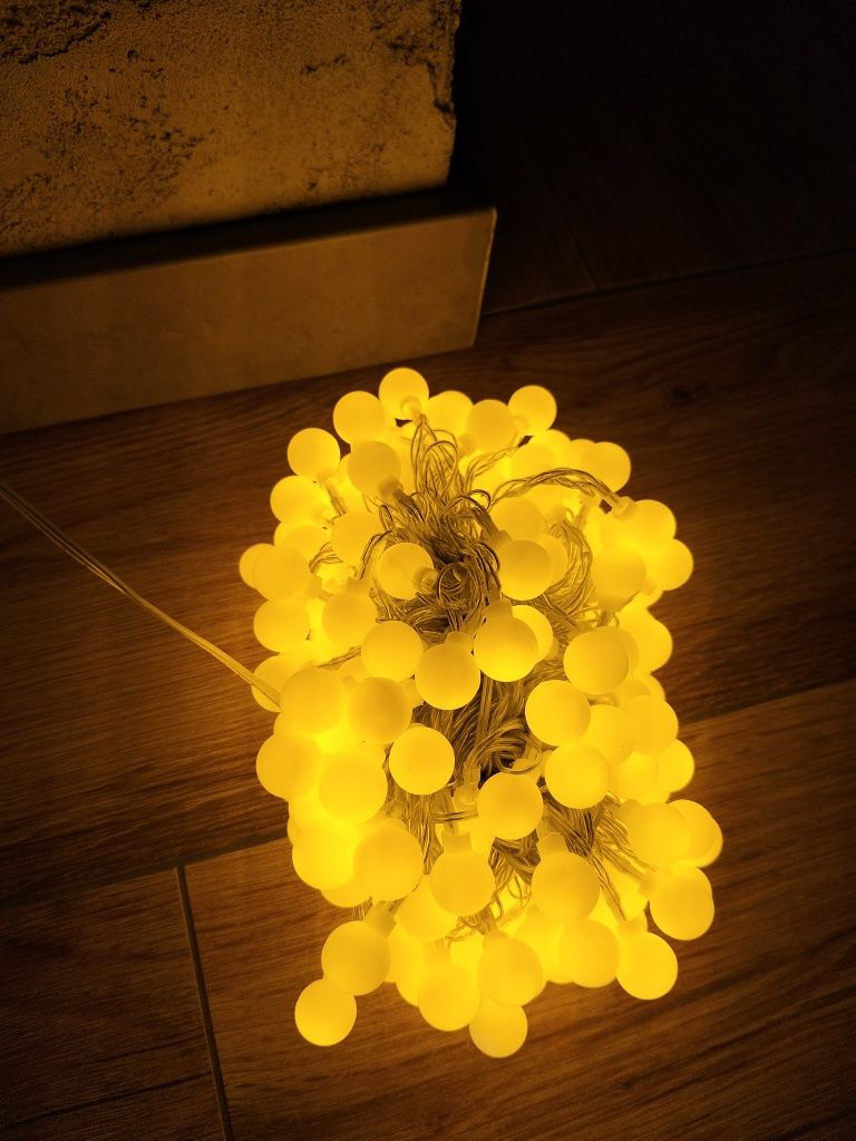 Lampki LED+pilot,23m, girlanda, łańcuch świetlny