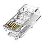 Wtyczki Rj45 Cat6 Utp Vention 50Szt. Pozłacane Kontakty Przejrzyste