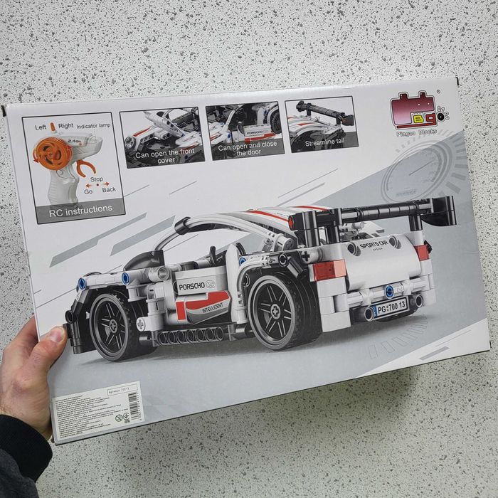Лего Технік на радіокеруванні Порше 911 конструктор 420 деталей білий