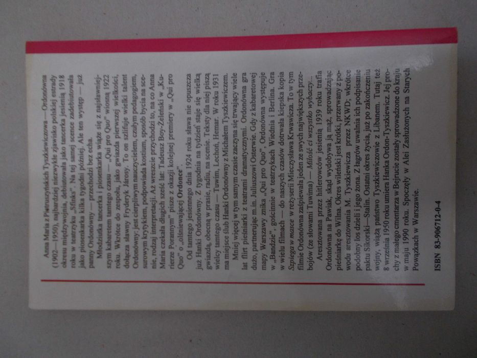 Zbierz w sercu całą moc - Hanka Ordonówna w latach wojny