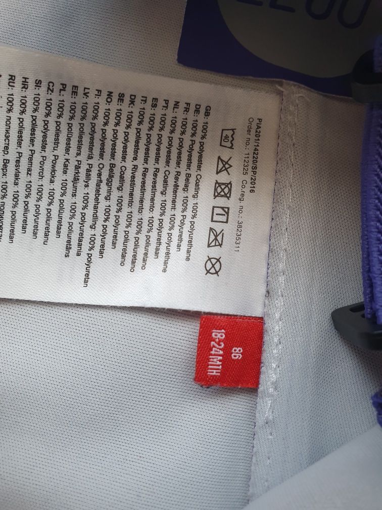 spodnie gumowe lego wear 86/92 gumowane na deszcz przeciwdeszczowe