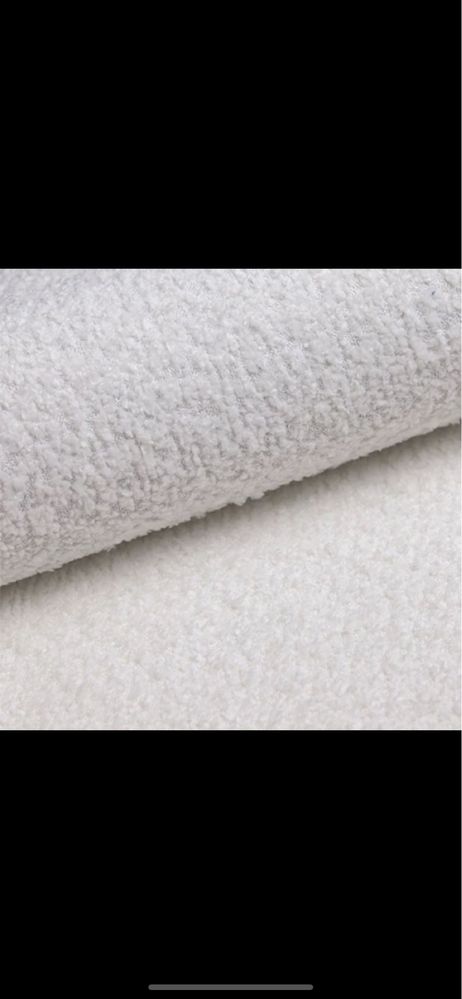 Łóżko materac tapicerowane boucle 140x200 ze stelażem i pojemnikiem
