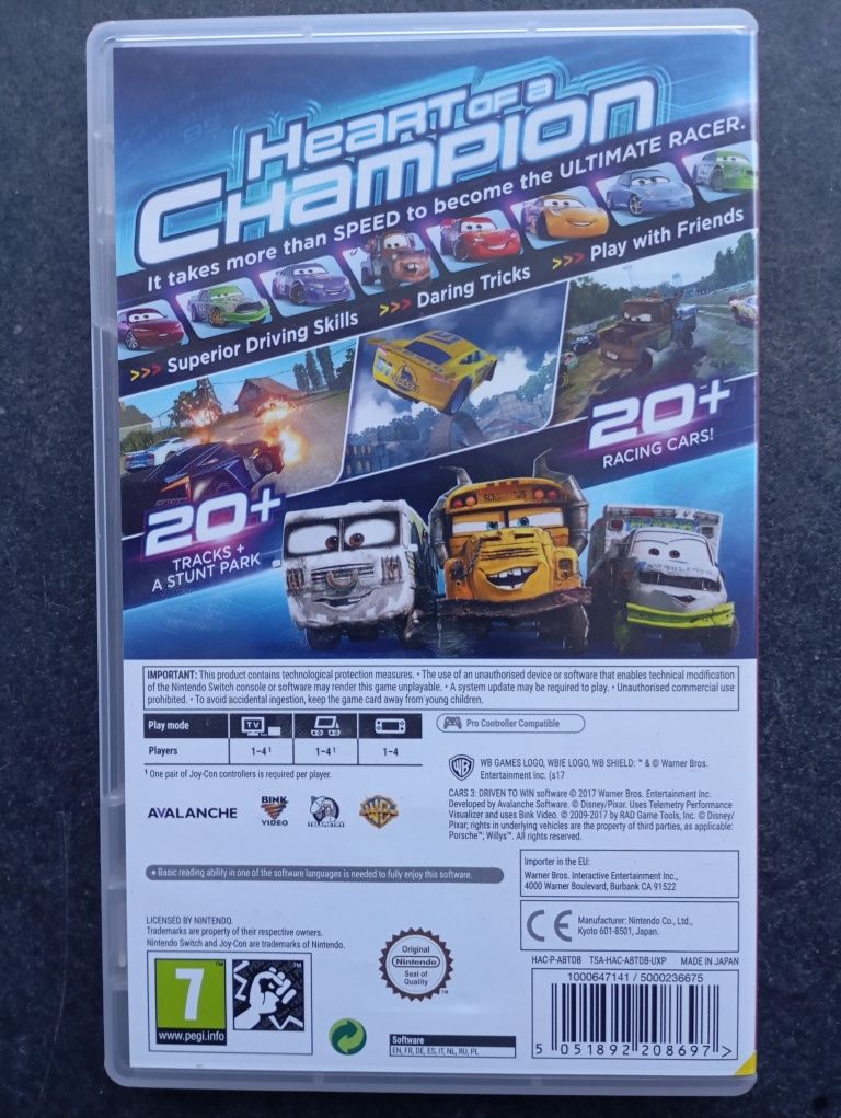 Jogo Cars Drive to Win Nintendo Switch
