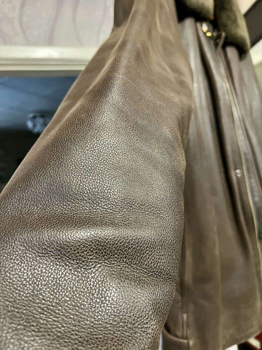 Куртка шкіряна, стиль Авіатор , чоловіча хххl