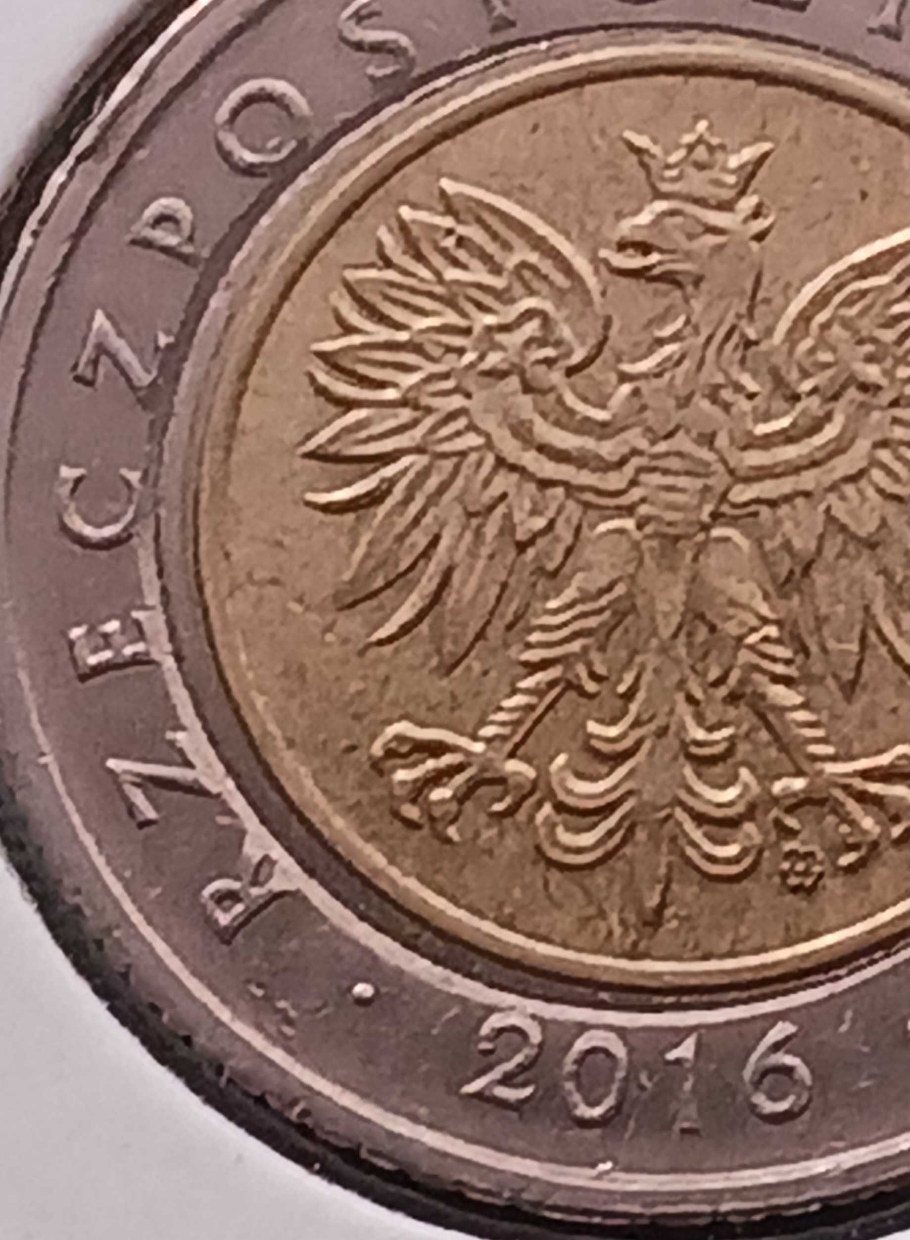 5 złotych 2016 r. Destrukt mennicy - piękny