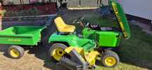 Kosiarka John Deere 316 z przyczepą