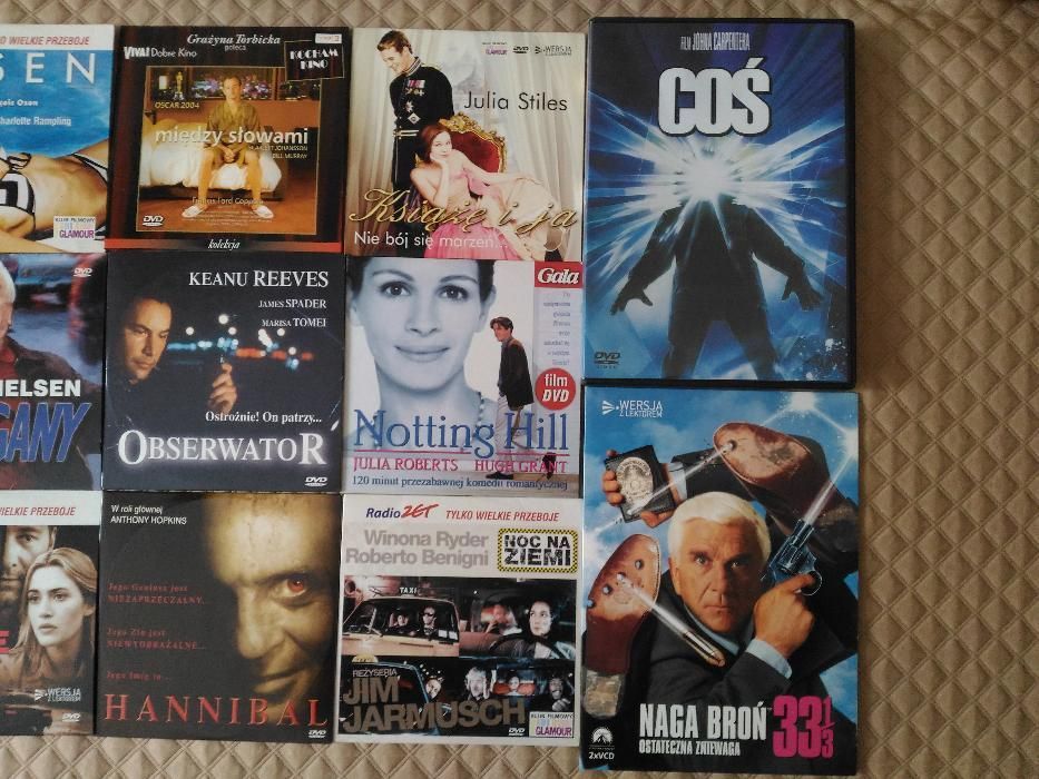 15 filmów na DVD - Piąty element, Hannibal, Nothing Hill, Krąg etc.