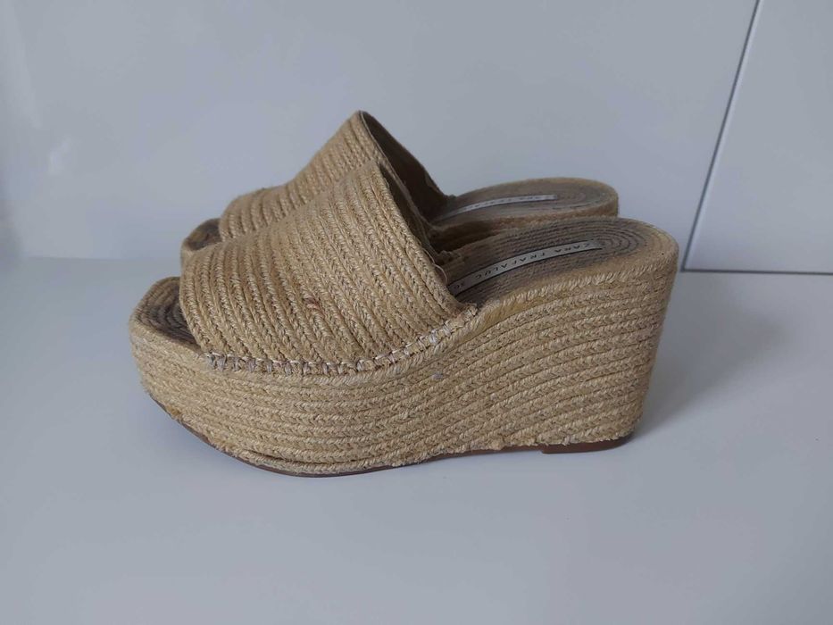 słomiane klapki zara 36 jak 37