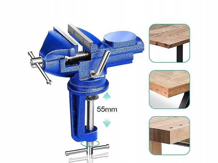Imadło ślusarskie obrotowe żeliwne kowadło imadła