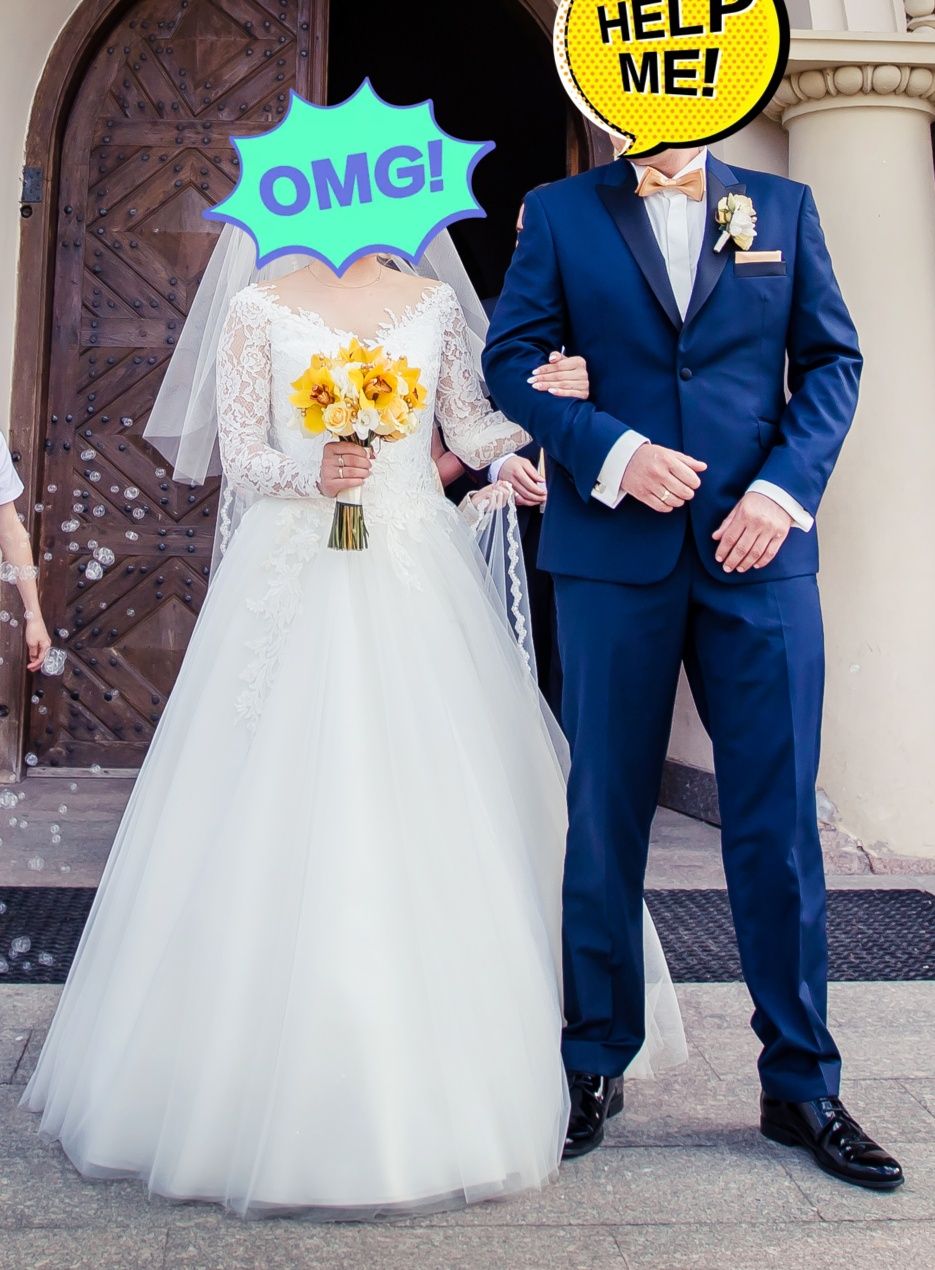 Piękna Suknia ślubna Alekto