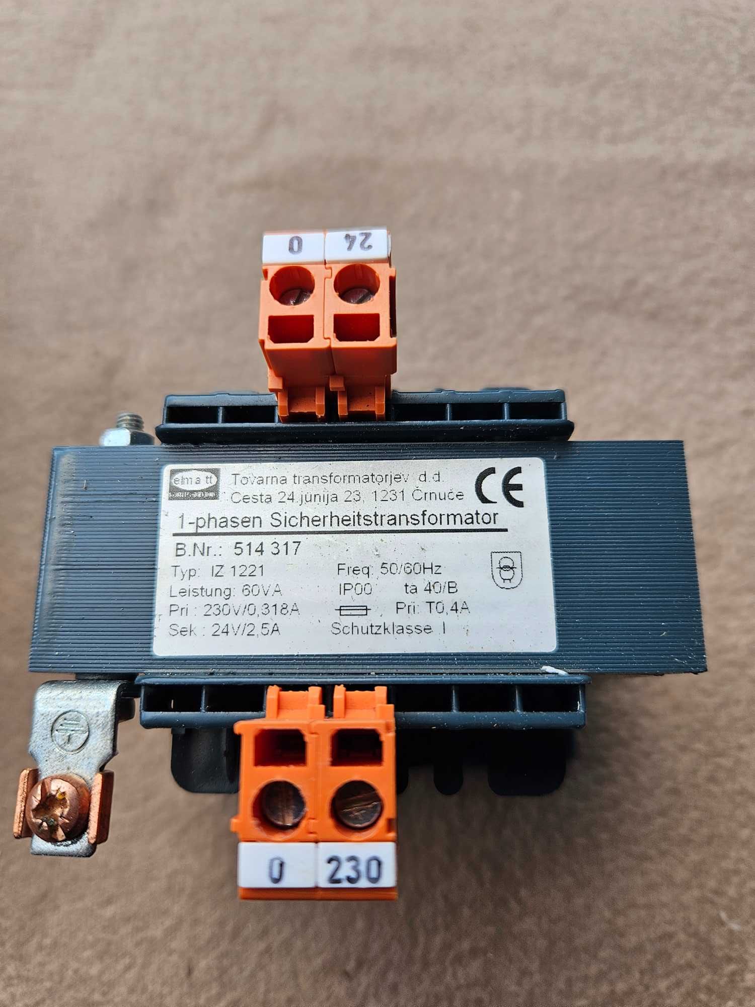 Transformator 230 - 24 v