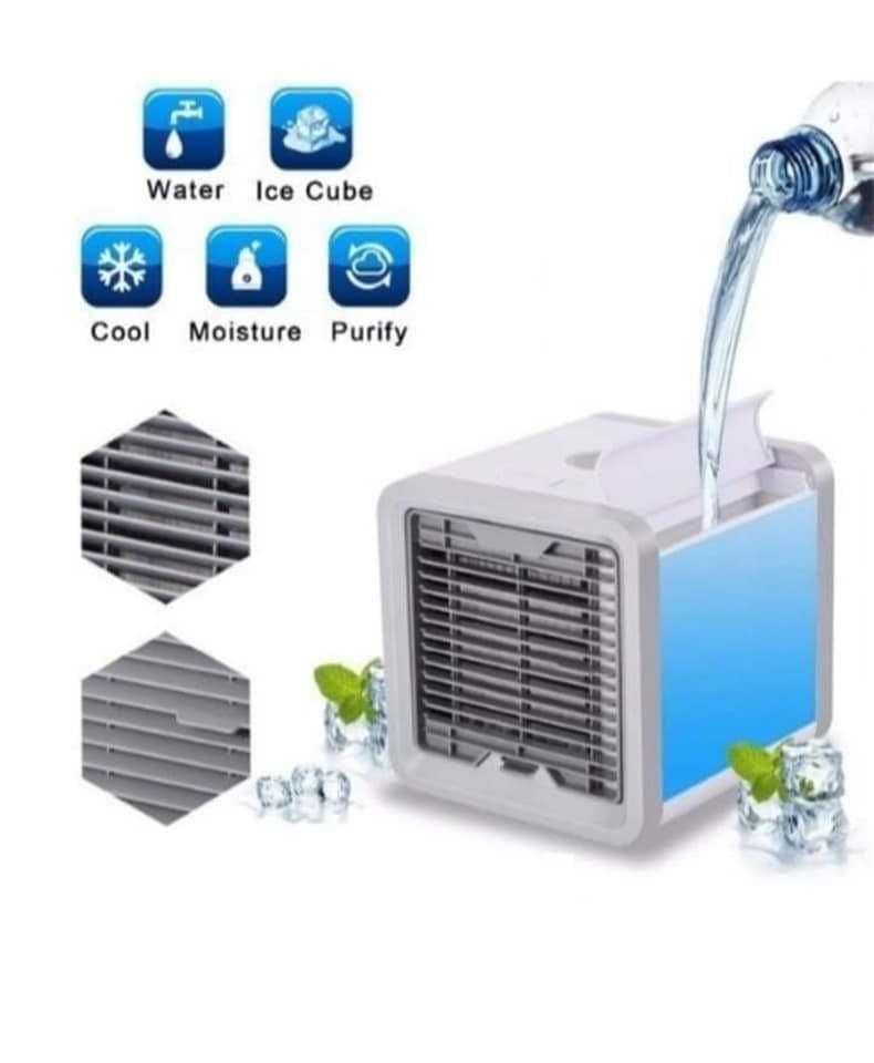 KLIMATYZATOR Przenośny AIR COOLER LED Klimatyzacja Nawilżacz USB