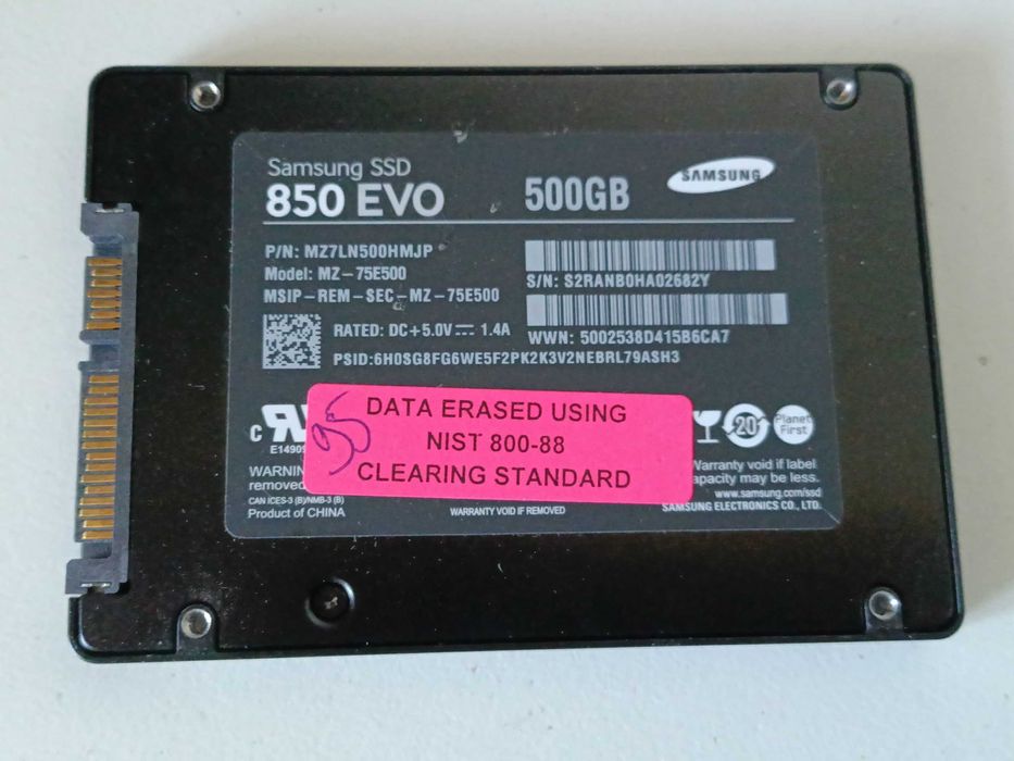500Gb SSD накопичувач Samsung 850 Evo SATAIII 2.5"