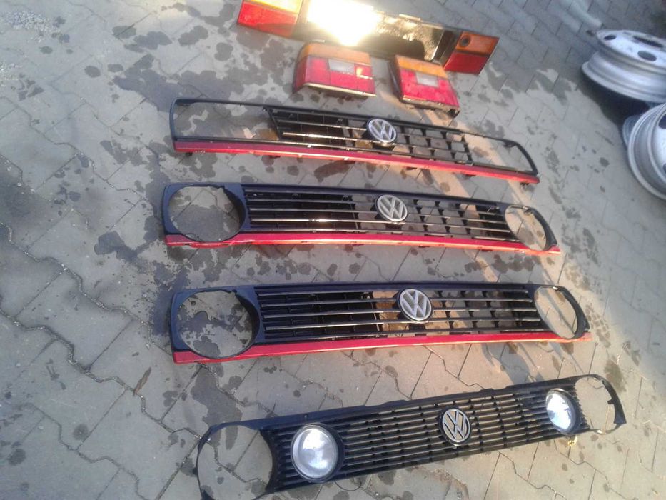 VW Polo Golf Vento Atrapa Grill Lampa Znaczek Logo Przód Tył Mk1 Mk2 3