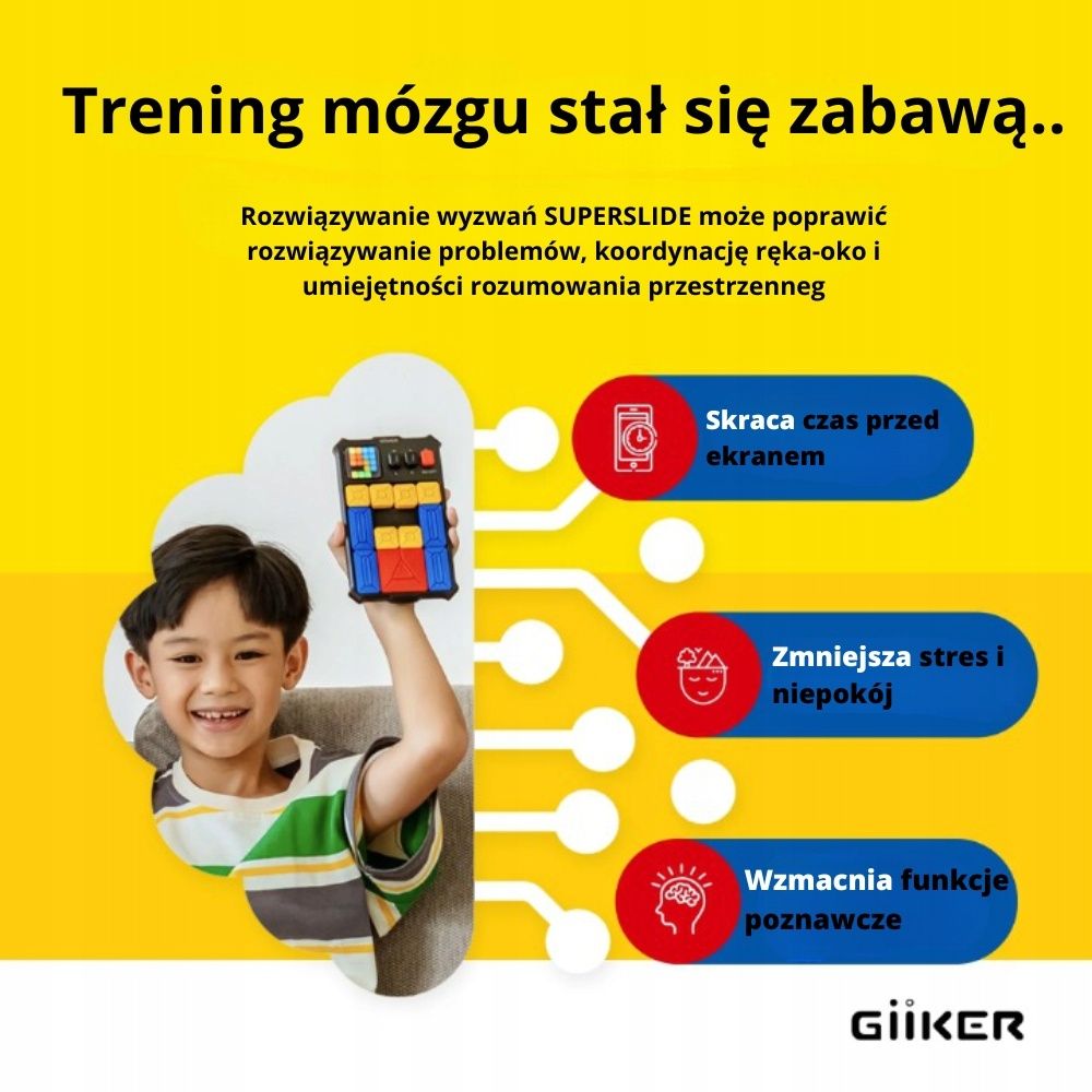 Interaktywna konsola do gier logicznych Giiker Super Slide