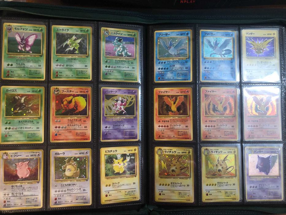 Coleção cartas Pokemon em japonês
