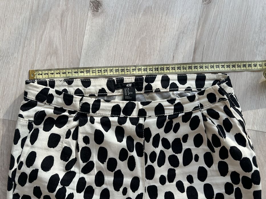 Spodnie H&M w cetki panterka M 38