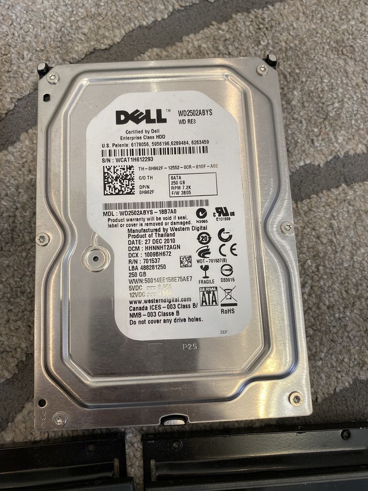 Жосткий диск Dell, kingston,Intel