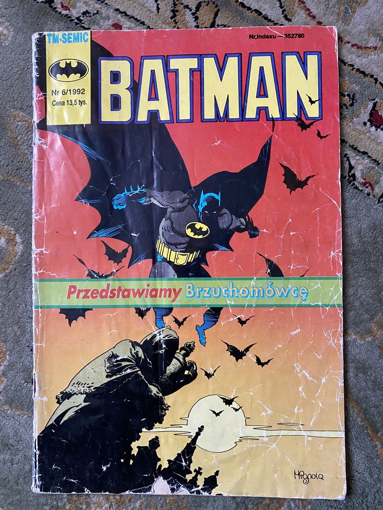 Batman Tm Semic 6/1992 Przedstawiamy Brzuchomówcę