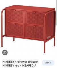 IKEA nikkeby arrumação gavetas vermelho