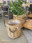 Zestaw osłon doniczkowych rattan, Duif,59x66cm, 49x54cm
