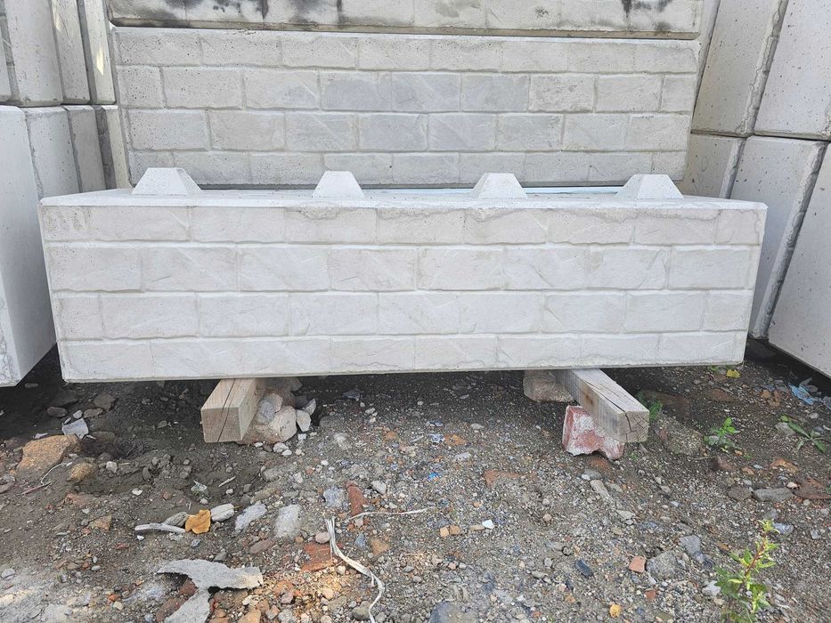 Beton blok lego, podmurówka, zasieki, murki oporowe , lico cegła