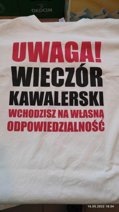 Koszula na wieczór kawalerski dla Pana Młodego lub goscia