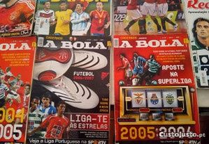 Conjunto de 9 Revistas de Futebol
