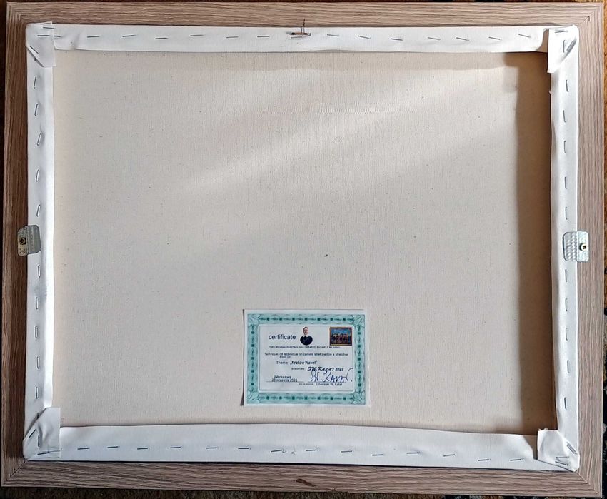 obraz olejny na płótnie 40x50 w ramie "Kraków Wawel"