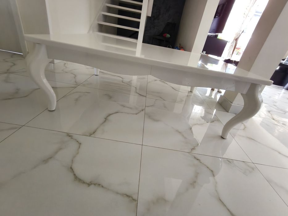 Ława Glamour biała połysk