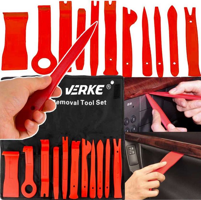 ZESTAW ŚCIĄGACZY ŁYŻEK Do Demontażu Tapicerki Szczypce Wyjmaki Spinek
