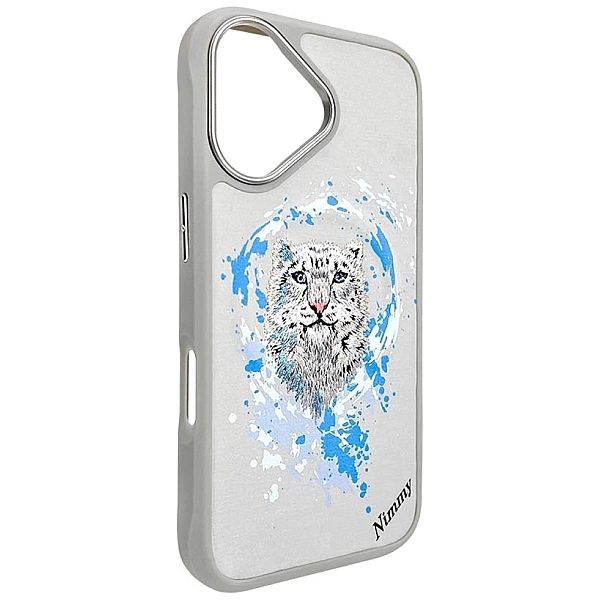 Etui Nimmy Pantera MagSafe do iPhone 16 - jasnoszary