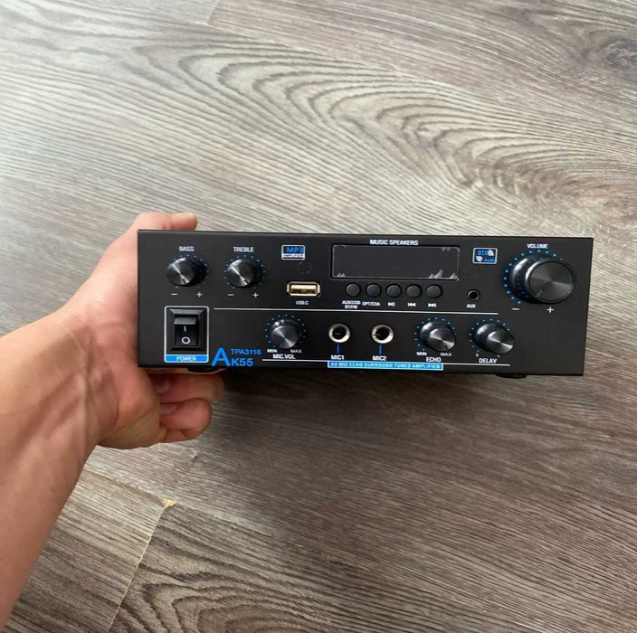 HiFi Усилитель звука 2.0 канала с Bluetooth - підсилювач Woopker AK55