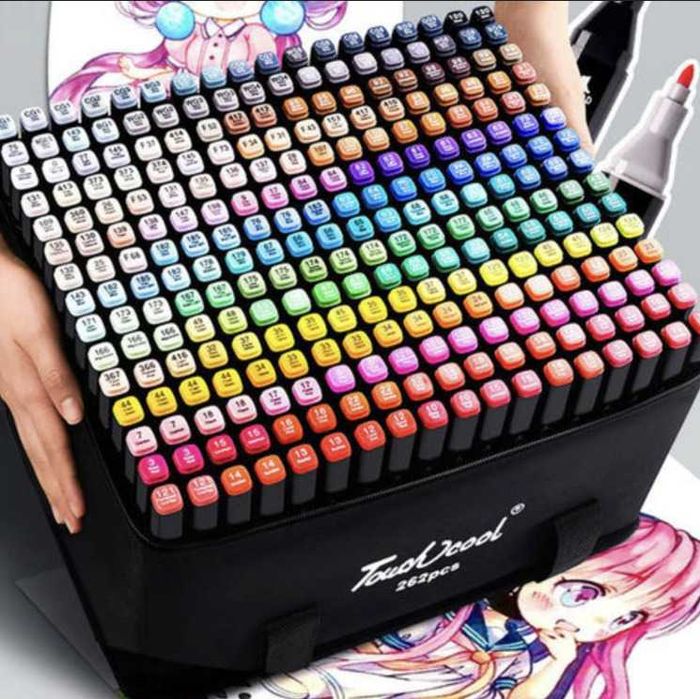 Маркери 262 шт двосторонні TOUCH Sketch