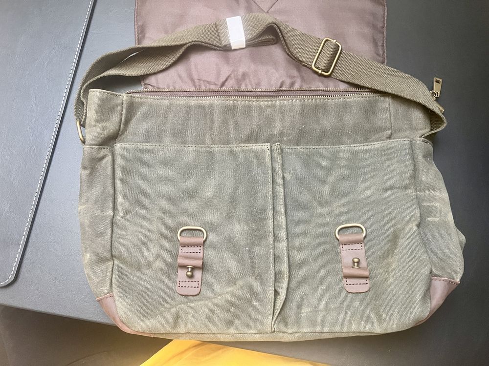 Witcher Wiedźmin torba Messenger Quadra Bags woskowane płótno