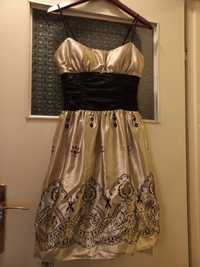 Sukienka czarno złota rozmiar 34
