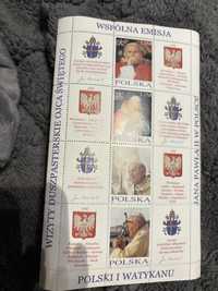 Znaczki z wizerunkiem Papieża