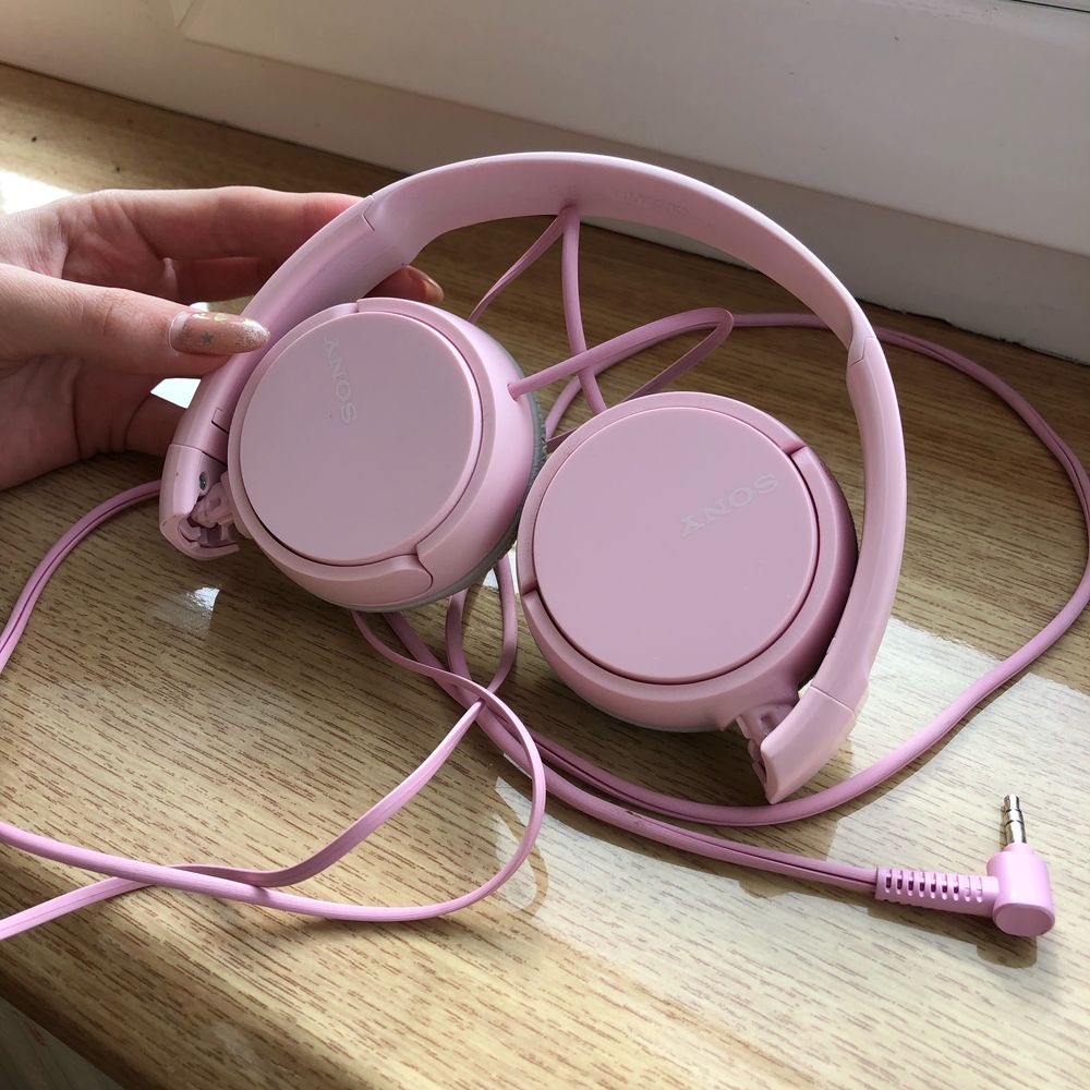 Навушники великі провідні Sony MDR-ZX110 Pink розові