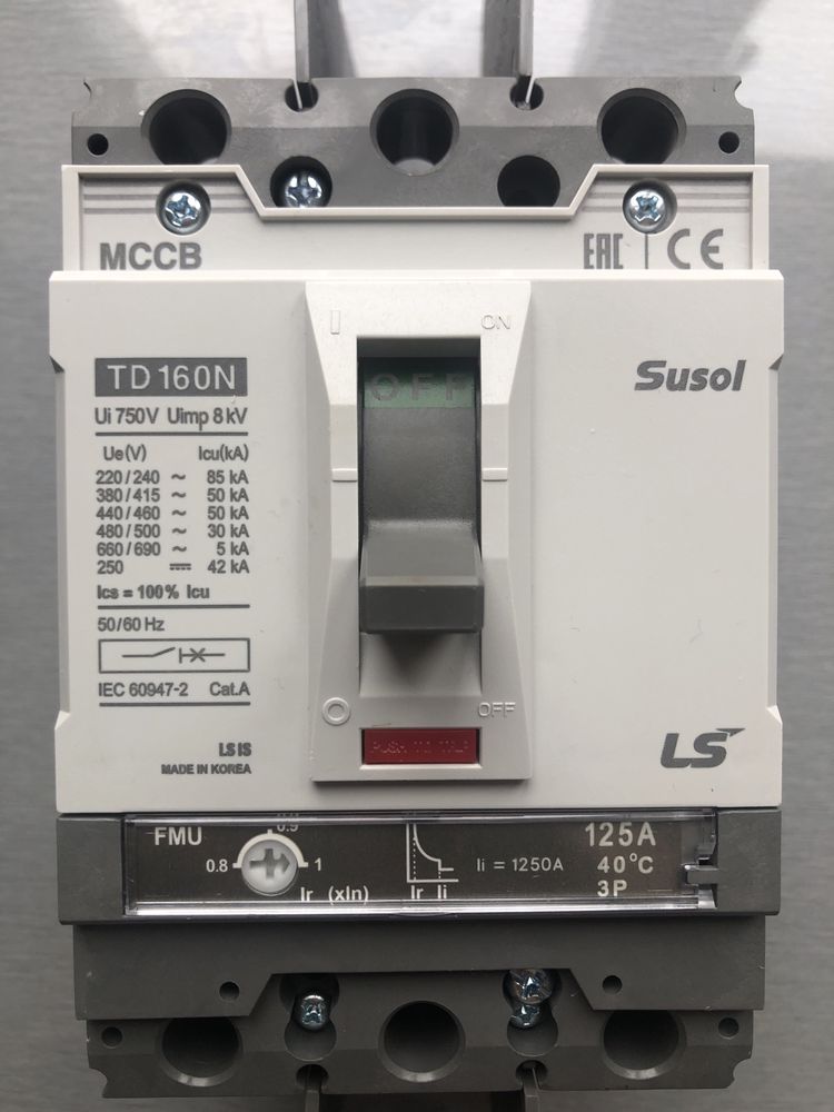 Автоматический выключатель TS 250N 200А и 125А